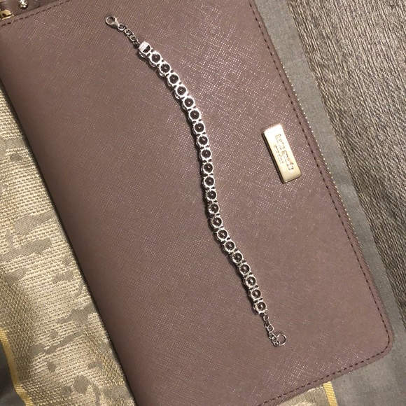 Sterling silver bracelet CZ stones - Picture 4 of 5